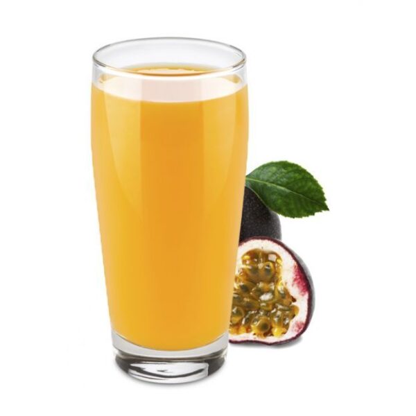 Ein Glas trinkForm® Instant Maracuja-Getränk, voller Geschmack und Vitalität