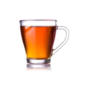 Klare Tasse mit heißem trinkForm® Instant Teecitron, ideal für eine wärmende Pause