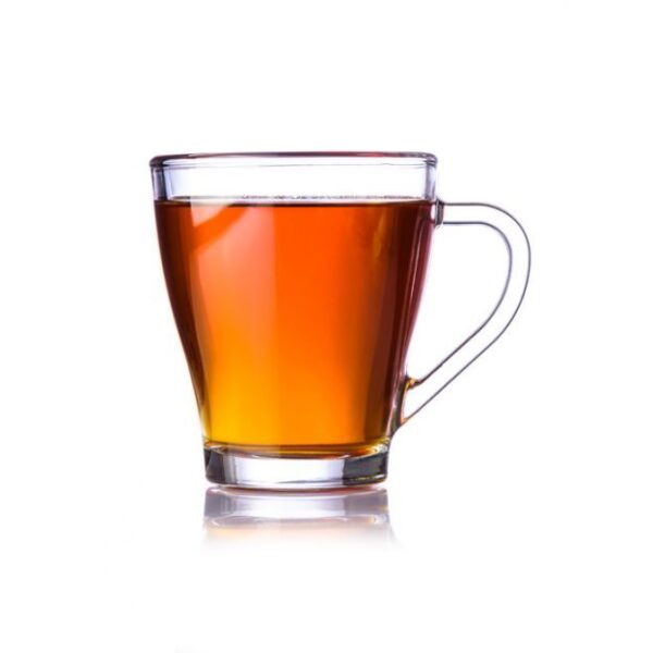 Klare Tasse mit heißem trinkForm® Instant Teecitron, ideal für eine wärmende Pause
