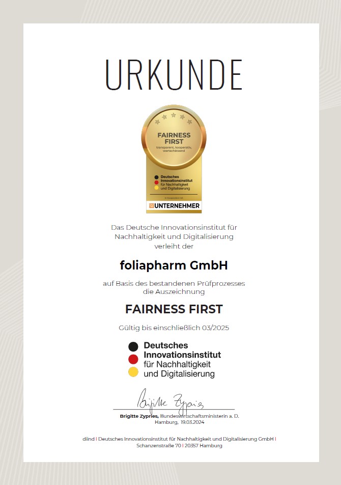 urkunde fairness first